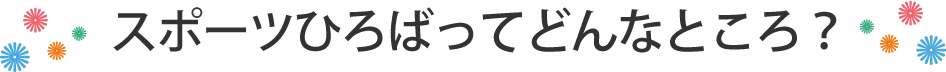 スポーツひろばってどんなところ？